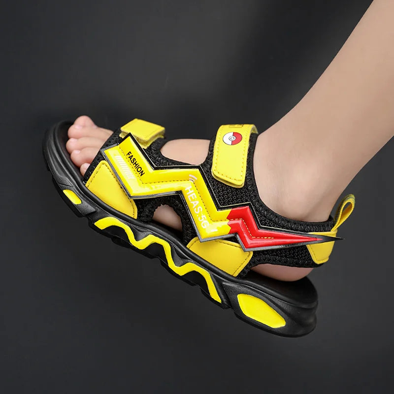 New boys Barefoot Shoes Kids Summer Beach Cute Printing Boys Sandals Comfortable Breathable Non-slip Children's Shoes