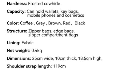 2026 NEW Autumn winter women's Natural Suede leather Crossbody Bag luxury designer Genuine Leather commuting messenger bag