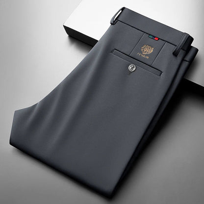 Men's Slim Fit Stretch Dress Pants,Non-Iron Business Trousers,Comfortable Straight Leg Slacks for Office & Daily Wear