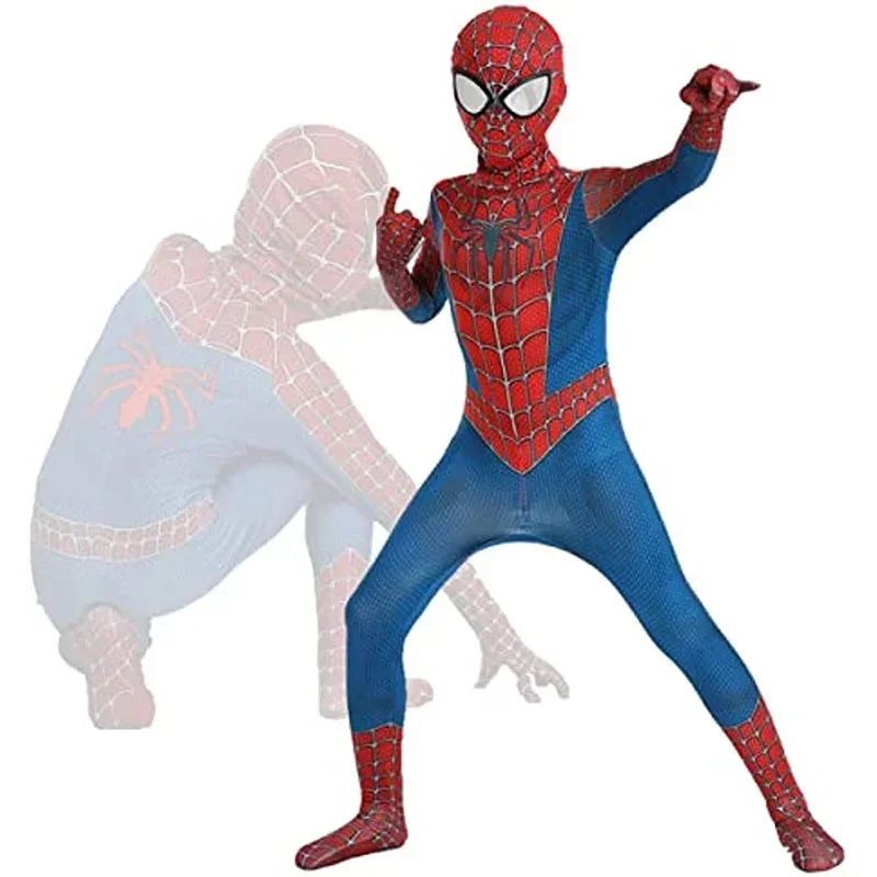 SpiderMan Jumpsuits Costume PS4 Collection Set Captain America  Halloween Christmas Party Birthday Gift Spiderman Superhero