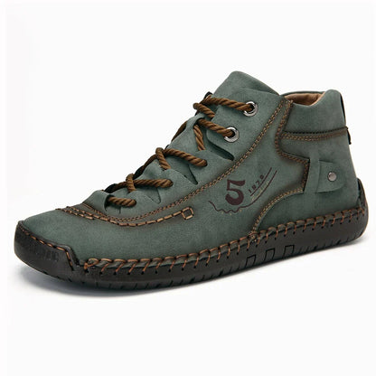 Handmade Leather Casual Men Shoes Winter With Fur Shoes Men Loafers Comfort Walking Shoes Men Flats Hot Sale Moccasins Shoes