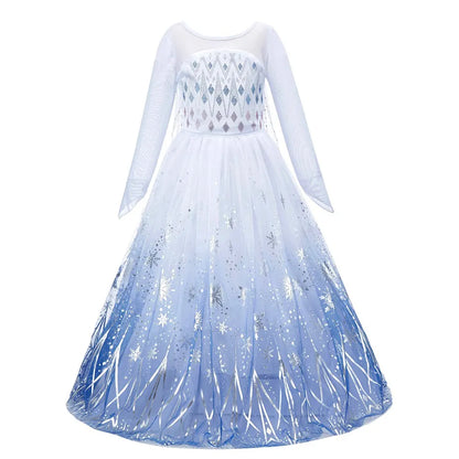Vestido de Criança Branca de Neve Cinderela Aurora Anna Elsa Fantasia Menina Cosplay Vestido Infantil Encanto Mirabel Pequena Sereia Roupas de Halloween