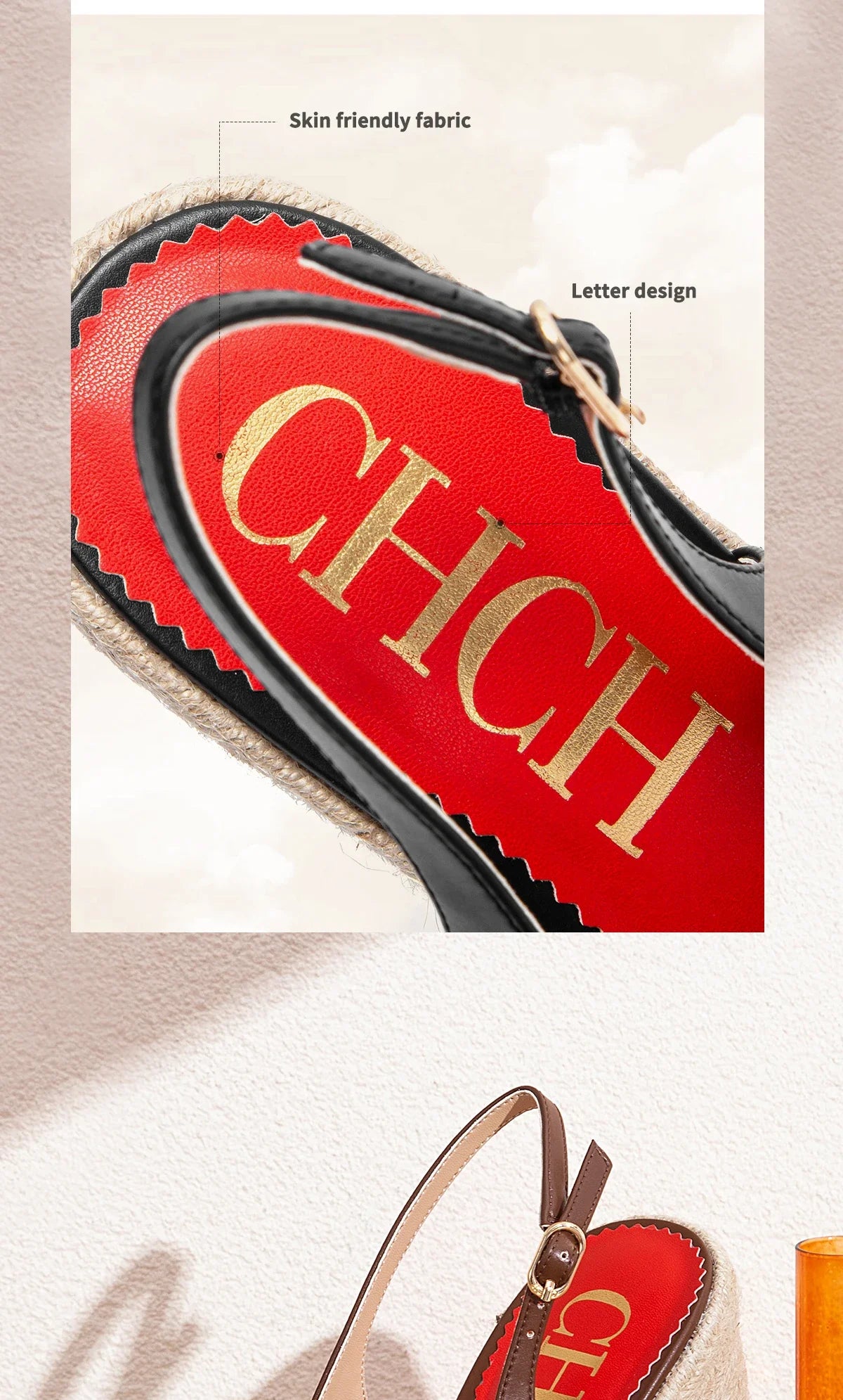 Women's Sandals Summer New Wedge Fish Mouth High Heel Open Toe Platform Summer Formal Shoes 8.5cm