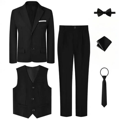 Suits for Boys Kids Wedding Easter Church Tuxedo Teenager School Performance Piano Outfit Set Children Birthday Formal Clothes