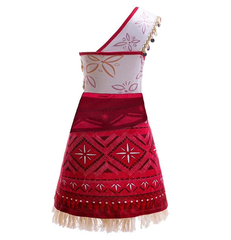 Meninas Novo Filme Moana 2 Vestido Festa de Halloween Fantasia de Aventura Menina Princesa Roupas Chiques Crianças Vaiana Pua Porco Roupa