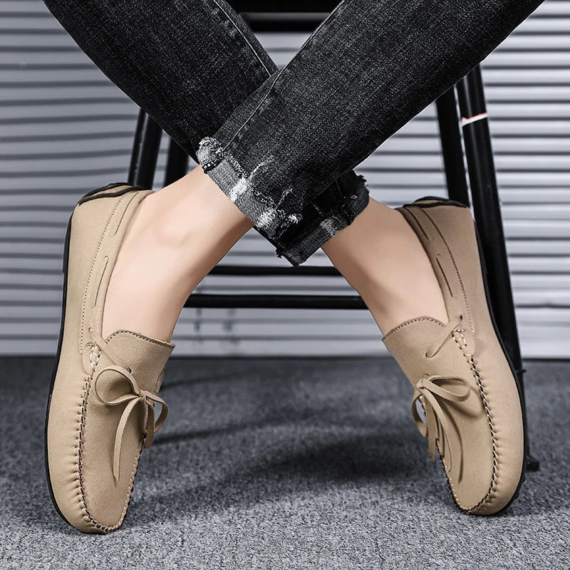 Trend Suede Men Casual Shoes Breathable Comfort Slip-on Mens Driving Shoes Fashion Men Lazy Shoes Luxury Brand Loafers Moccasins