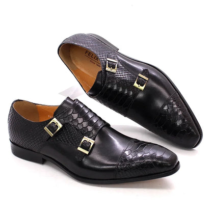 Sapatos Sociais Masculinos de Couro – Estilo Oxford Formal, Tamanhos 40–47, Preto e Marrom