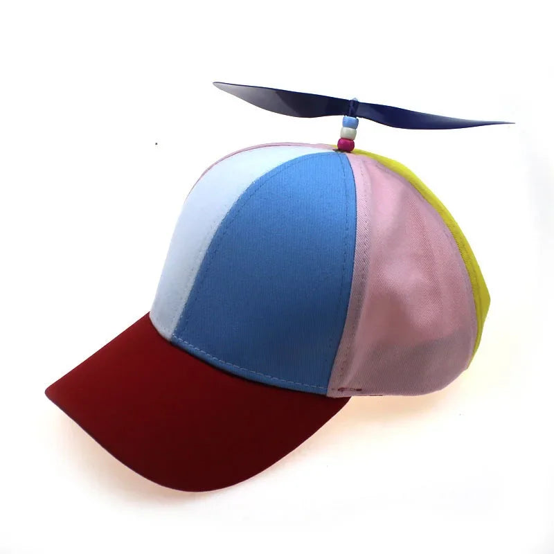 Hat Helicopter Propeller Adventure Dad Hat Rainbow Bamboo Dragonfly Baseball Cap For Adult Kids Boys Girls