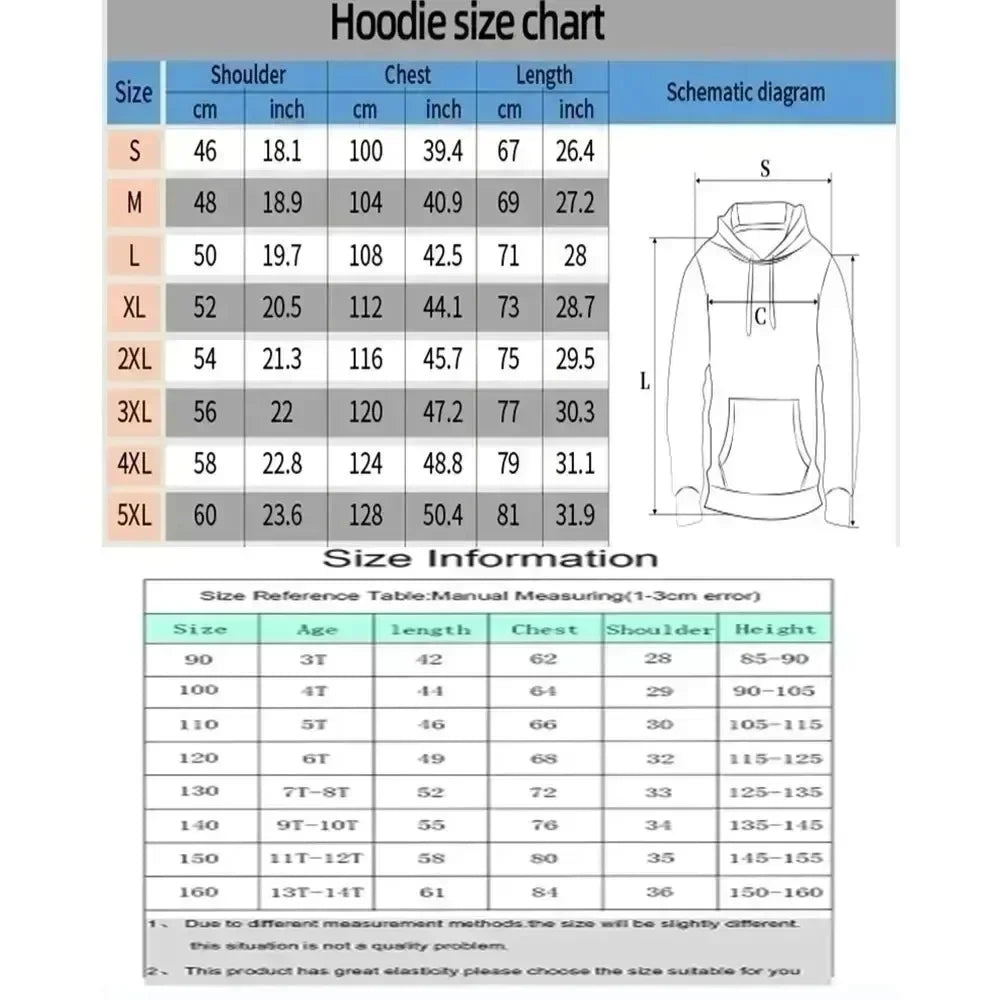 Demon Slayer Anime Autumn/Winter Hoodie Men's and Women's New Tokitou Muichirou Printed Harajuku Casual Loose Parent Child Top