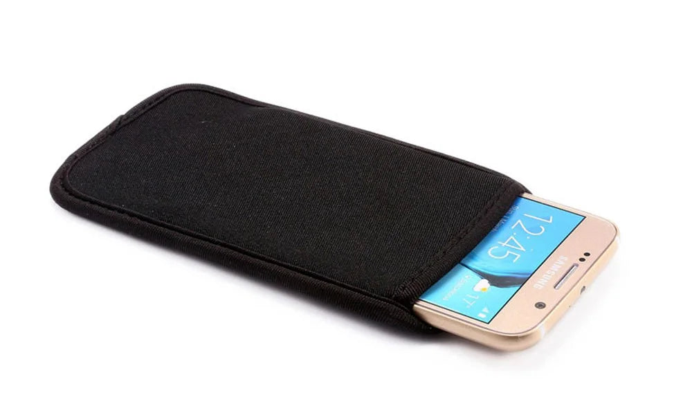 Universal Neoprene Protective Cover Phone Bag For iPhone 16 15 14 Pro Max Samsung Xiaomi Huawei Power Bank Shockproof Case Pouch