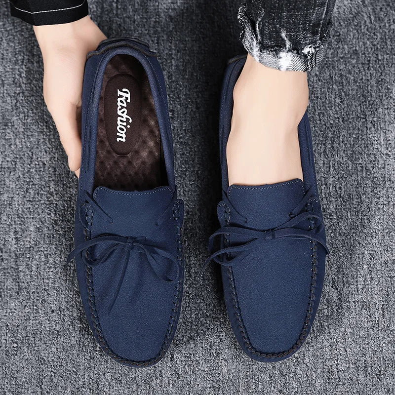Trend Suede Men Casual Shoes Breathable Comfort Slip-on Mens Driving Shoes Fashion Men Lazy Shoes Luxury Brand Loafers Moccasins