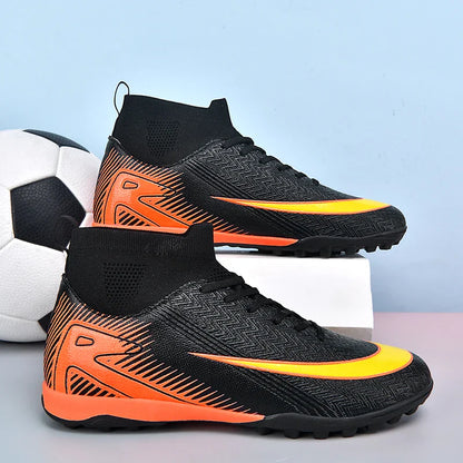 New Men Football Boots Kids Ankle Cleats Grass Soccer Shoes Futsal Indoor Sport Match Training TF/FG Hot-selling High-quality