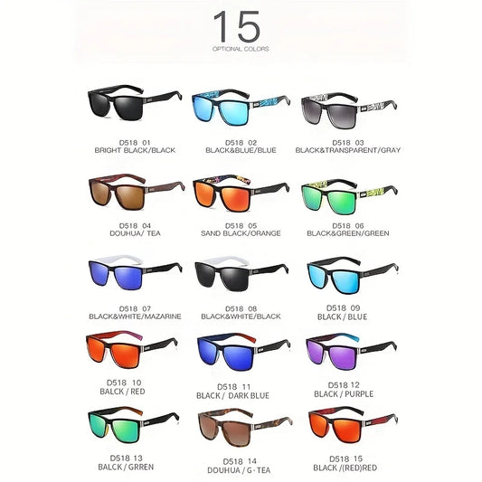 Polarized UV400 Protection Sunglasses For Men And Women 15 Colors Model 518