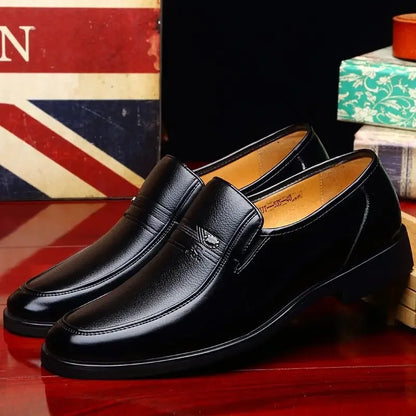 Men's Formal Oxford Leather Shoes – Black or Brown, Genuine Leather, EU 40–48