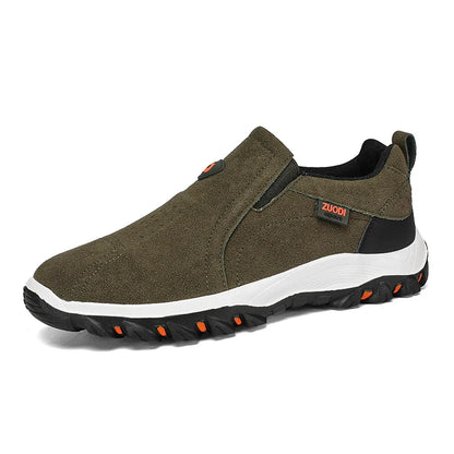 2025 New lightweight casual sports shoes, men's plaque-sized running shoes, loafers, walking and outdoor hiking shoes