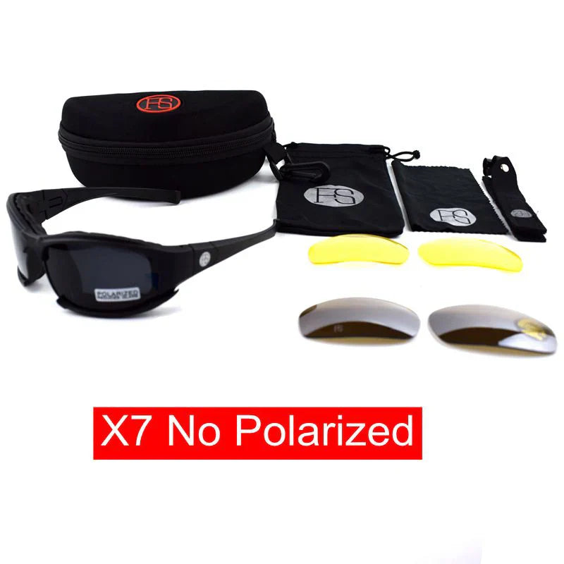 Shooting Glasses Motorcycle Hiking Polarized Sunglasses Tactical Airsoft Goggles