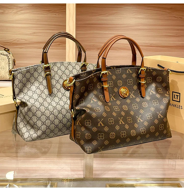 Ladies' light luxury handbag 2025 new high-end designer fashion retro handbag shoulder bag large capacity crossbody bag tote bag