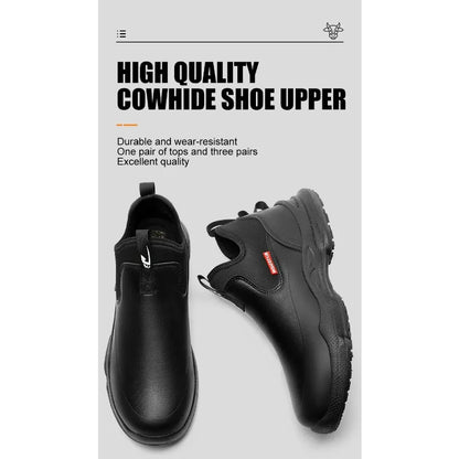 Men's Work Shoes Non Slip Oil Resistant Chef Shoes Suitable Seasons Lightweight and Comfortable with A Soft Sole That Not Tiring