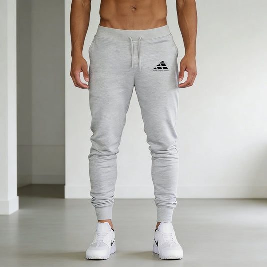 New Men‘s Triangle printing Casual Sports Pants Running Workout Jogging Long Pants Gym Sport Trousers for Men Jogger Sweatpants