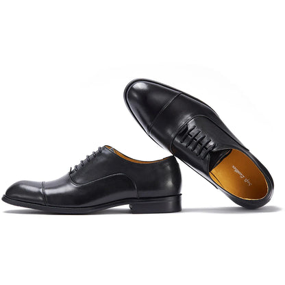Leather Oxford Dress Shoes British Retro Formal Business Wedding Derby Shoes