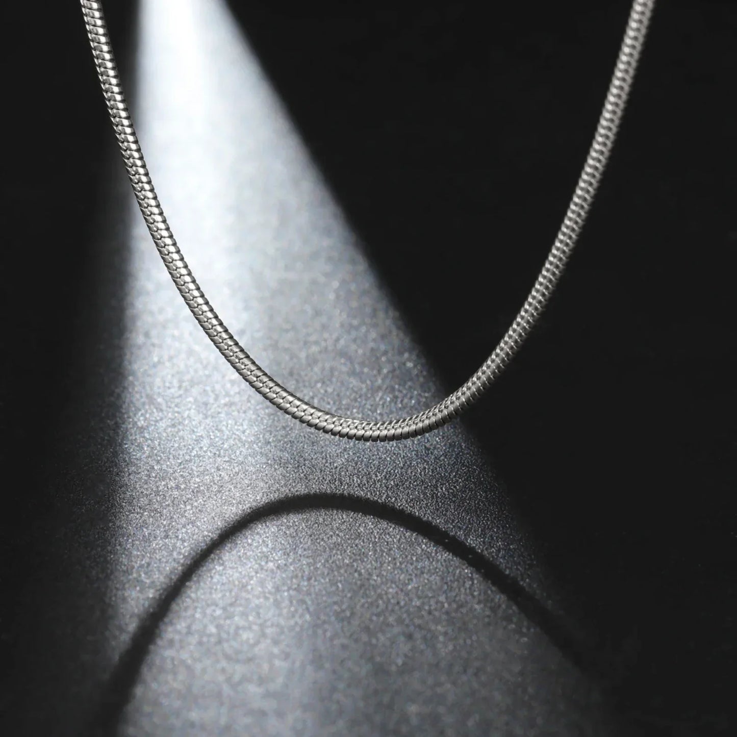 Stainless Steel Gold Color Round Snake Chain Necklace Women Men Long Neck Chains Trendy Punk Jewelry Gift Wholesale