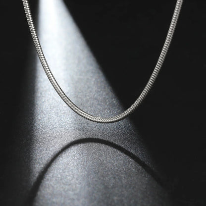 Stainless Steel Gold Color Round Snake Chain Necklace Women Men Long Neck Chains Trendy Punk Jewelry Gift Wholesale
