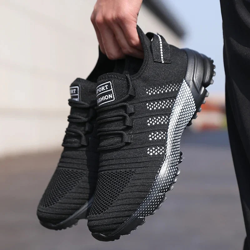 Men Casual Sneakers Mesh Lightweight Breathable Soft Soled Running Shoes Slip-on Male Flats Loafers Shoe Trainers