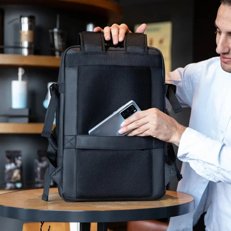 Business Backpack for Men Waterproof Anti-Theft 15.6” Laptop Backpack Casual Large Capacity Expandable Travel Bag Short Trip