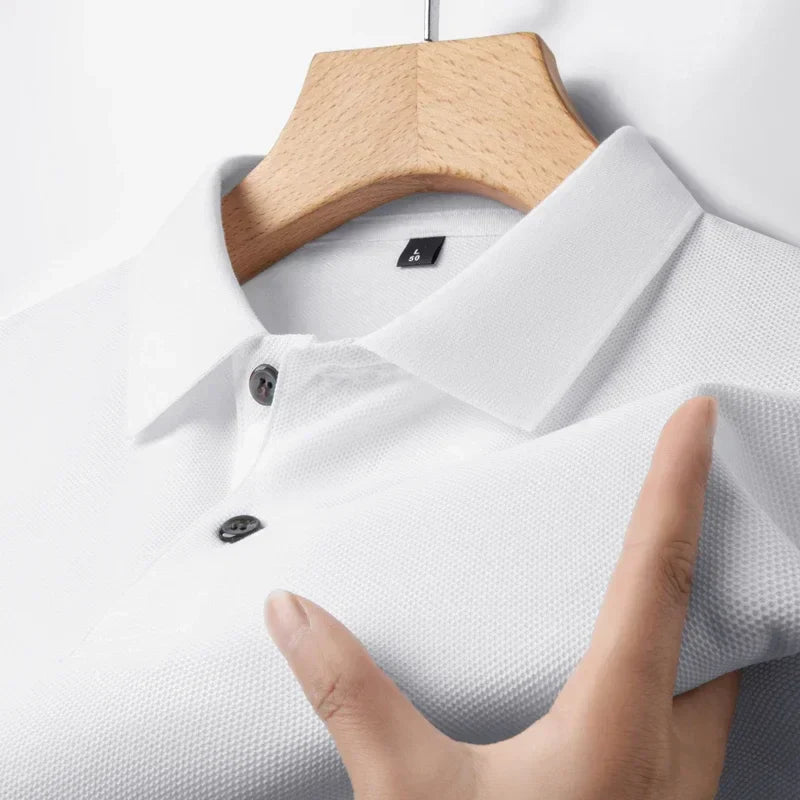 20 Colors Men's 100% Cotton Polo Shirt - Summer Casual Breathable Tee,Ideal for Golf and Sports,Business Casual,Silk-Like Finish