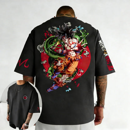 Oversized Cotton T-shirt Summer New Style Men's and Women's Street Hip Hop Loose Casual Short Sleeve Top