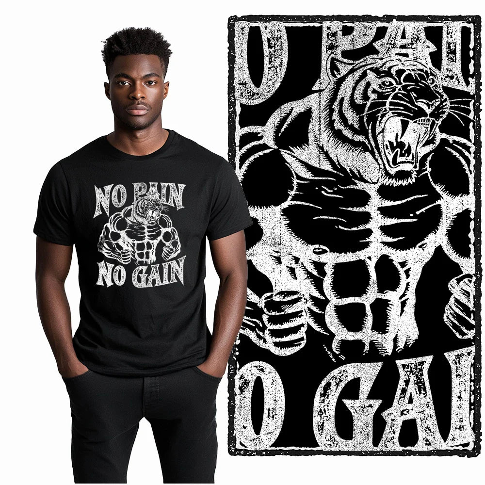 Coolmind YG Body building gym Cotton Exclusive Graphic Men T shirt for men cotton Big Size Cool BLACK men's novelty tee shirt