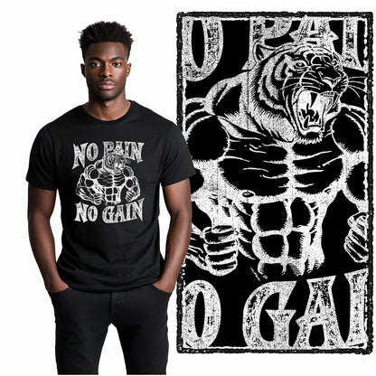 Coolmind YG Body building gym Cotton Exclusive Graphic Men T shirt for men cotton Big Size Cool BLACK men's novelty tee shirt