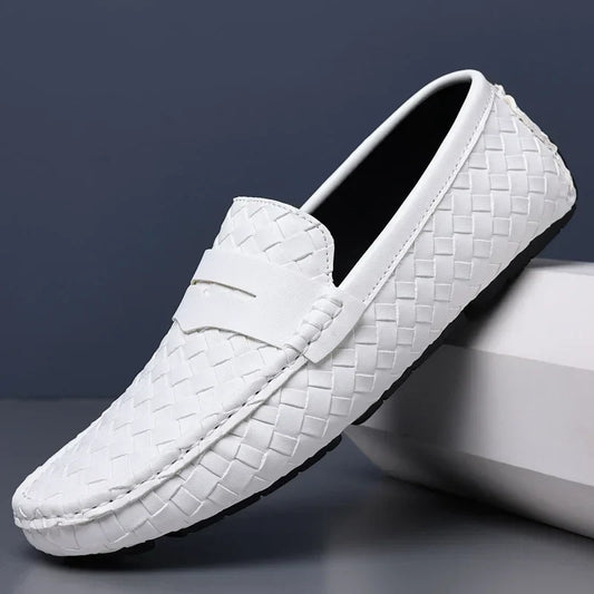 Loafers for Men 2024 New Handmade Moccasins Men Flats Casual PU Leather Shoes Luxury Comfy Mens Loafers Size 48