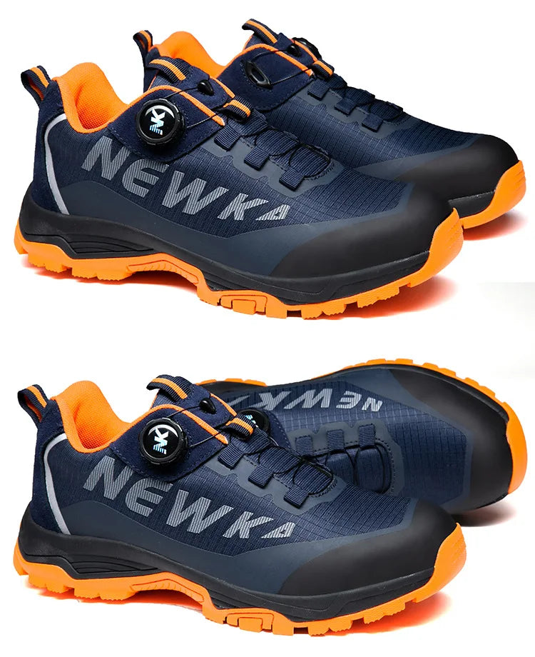Labor Protection Shoes Anti Smashing AntiStabbingAnti Slip Protection Steel ToeShoes Wear-resistantShoes Men's Safety Work Shoes