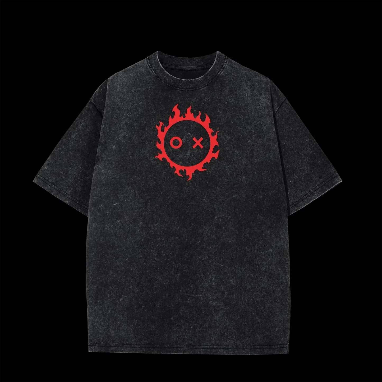 Anime Fire Force Benimaru T-shirt Women's and Men's Vintage Washed Cotton T Shirt Summer Harajuku Streetwear Men Tops Clothing