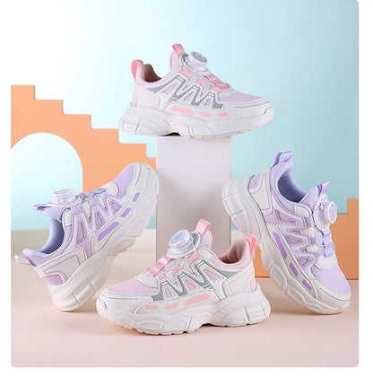 Spring and autumn children's shoes girls' school students leisure sports running shoes basketball children outdoor tennis shoes
