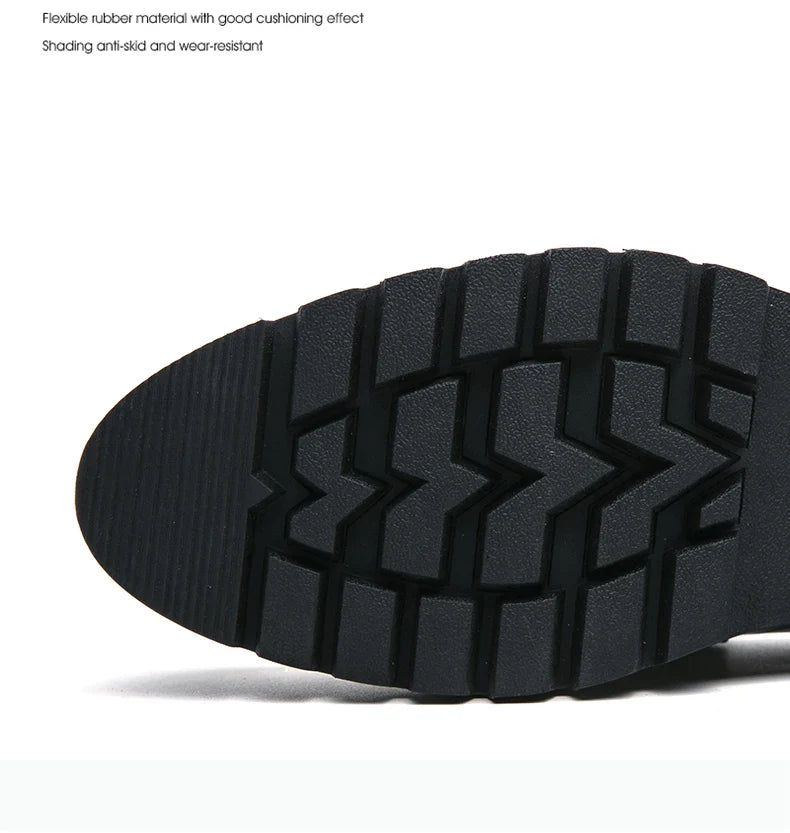Classic Men's Dress Shoes Slip On Leather Loafers Men Platform Social Shoes For Men Fashion Casual Business Formal Shoes Male