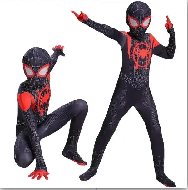 Spider Man Cosplay Costume Zentai Spiderman Costume Superhero Bodysuit Spandex Jumpsuit Suit for Child Kids Adult
