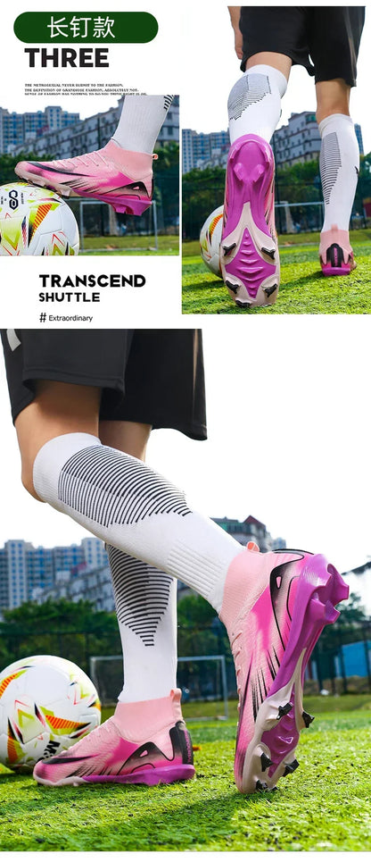 New Men Football Boots Ultralight Training Soccer Shoes Breathable Unisex Professional Wholesale Indoor Futsal Drop Shipping