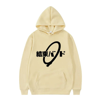 Hoodie Kessoku Band Logo Couples Hoodies Goto Hitori Ijichi Nijika Cospaly Oversized Long Sleeve Male
