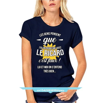 Les Gens Pensent Gue J Ai Un Probleme Avec Le Ricarrdd T Shirt Design Famous Natural Custom Tshirt Euro Size Top Tee New Arrival