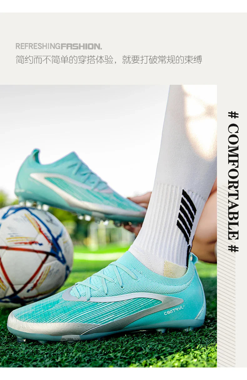 New 2026 Men Soccer Shoes Kids Cleats Grass Adult Professional Football Boots Ultralight Non-Slip Boys Training Soccer Boot