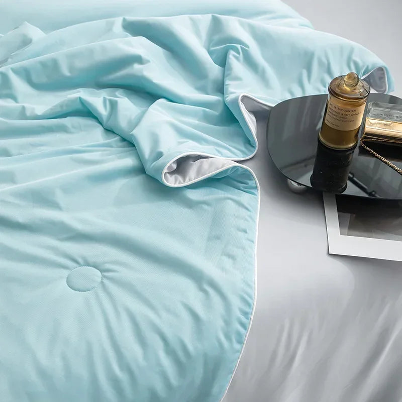High Quality Cooling Blankets Smooth Air Condition Comforter Lightweight Summer Quilt with Double Side Cold  Cooling Fabric