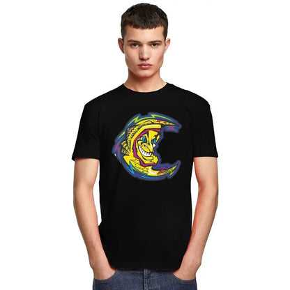 Custom Motor-Gp Rossi-Race Tshirts for Men Short Sleeves Graphic T Shirt Stylish Motorcycle Racer T-shirts Slim 100% Cotton Tee