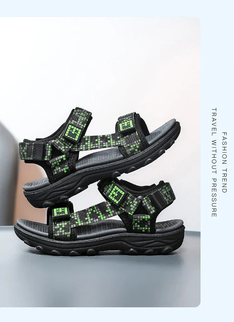 Kids Outdoor Non-Slip Sandals Boys Summer Fashion Beach Shoes Children Breathable Casual Walking Sandials
