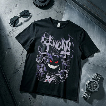 Gengar Kids T Shirt Men Women Cotton Short Sleeve Tee Anime Print Tops Streetwear Parent-child Clothing