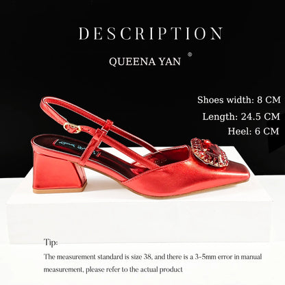 Nigerian Heel Party for Women Purple Color Shoes and Bag Set Rhinestone Handbag Italian Design Wedding