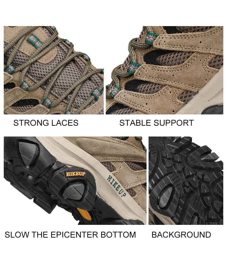 Men Hiking Shoes Designer Climbing Trekking Sneakers for Men Leather Outdoor Sports Work Man Shoes Run Shoes