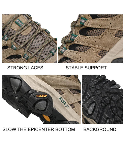 Men Hiking Shoes Designer Climbing Trekking Sneakers for Men Leather Outdoor Sports Work Man Shoes Run Shoes