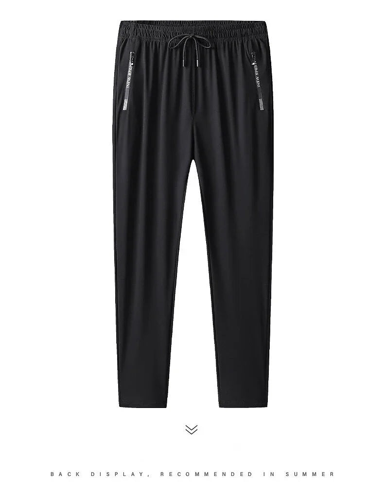 2025 Summer New Men's Fashion Casual Stretch pants plus size 's sports pants quick drying men's pants jogging pants sportswear